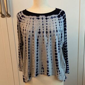 Mercer&Madison tie dye 3/4 sleeve top